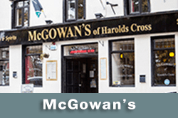 McGowan's on Dublin Menus
